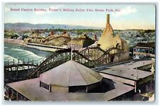 c1910's Grand Canyon Railway Million Dollar Pier Ocean Park California Postcard picture