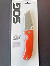 🔥 SOG Tellus FLK Frame Folding Knife 3.65
