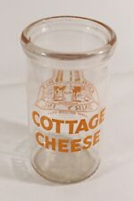 RARE VINTAGE COTTAGE CHEESE GARST BROS. DAIRY ROANOKE, VA GLASS BOTTLE CONTAINER picture