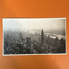 VINTAGE PHOTO New York City Downtown Skyline 1935 Skyscrapers Original Snapshot picture