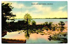 Eudora AR-Arkansas, Grand Lake, Landscape, Antique Vintage 1952 Post Card picture
