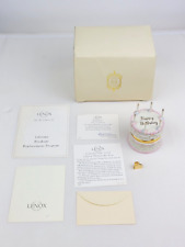 Lenox Treasures Happy Birthday Jewelry Box Sentiments Collection Trinket Cake picture