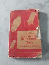 Sams Radio Receiver Tube Placement Guide first edition 1948 picture