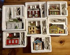 Dept 56 New England Village Original 7  Shops W/Original Boxes,  picture