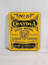 Vintage Crayola No 8 Gold Medal Collectible Tin with Crayons from 2000 picture