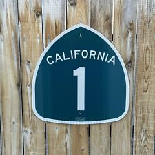 Authentic California 1 Pacific Coast Highway Sign With Authentic CA Print Stamp picture