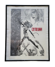 Cry for Dawn 1993 Large Print Framed B&W Skulls Reaching picture