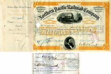 Northern Pacific Railroad Co. signed by James C. Fargo - Stock Certificate - Aut picture