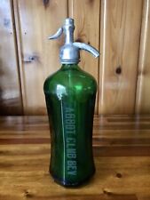 Antique Vintage Green Seltzer Bottle ABBOT CLUB BEV picture