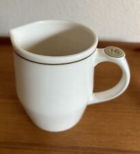 Starbucks Coffee White Frothing Barista Ceramic Pitcher Creamer Mug 16 oz Unused picture