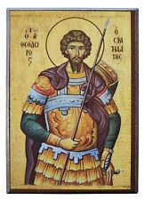 SAINT THEODORE THE GREAT MARTYR, STRATELATES-Greek Byzantine Orthodox Icon picture