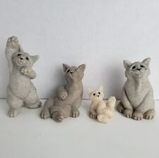Lot Of 4 Quarry Critters Cats Caz, Carla ,Clyde & Chico 2 Large 1 Medium 1 Small picture