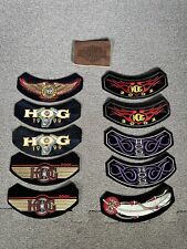 Lot Of 11 HARLEY DAVIDSON OWNERS GROUP HOG MEMBERSHIP PATCHES 98/99/01/02/04/05 picture