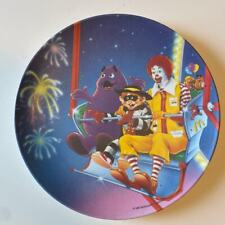Vintage 1993 McDonald's Plate - Grimace, Ronald, Hamburglar on Ferris Wheel picture