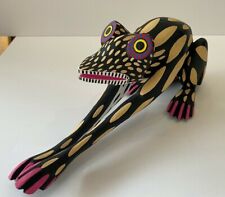 MANUEL JIMENEZ & SONS, SIGNED-FOUNDER OAXACA CARVING FOUND IN MUSEUMS- FROG picture