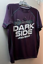 Disney Run Disney Follow Your Dark Side Shirt Men’s Medium Star Wars Running picture