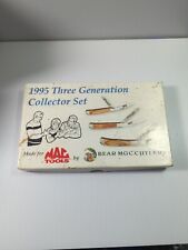 1995 Three Generation Collector set Pocket Knives Made for Mac Tools by Bear picture