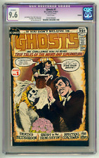 GHOSTS #1 CGC APPARENT NM+ 9.6 NICK CARDY SKULL COVER 52 WHITE PAGES COMIC 1971 picture