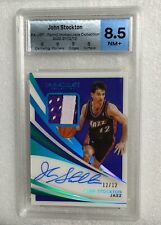 2020-21 Stockton Immaculate Col. Patch Autograph Jersey Number #PA-JST SN 12/12 picture