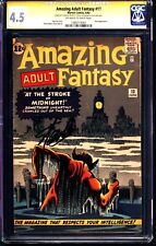Amazing Adult Fantasy #13 (1962) CGC 4.5 -- O/w to W; Signed (SS) by Stan Lee picture