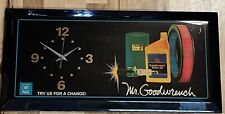 Vintage Mr. Goodwrench Wall Clock Vertical Hang Black Battery Operated picture