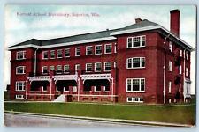 c1910's Normal School Dormitory Building Roadside Superior Wisconsin WI Postcard picture