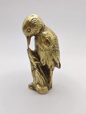 handmade bronze woodpecker figurine vintage  picture