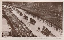 Funeral Procession King Edward VII Postcard Royalty Funeral c 1910 c picture