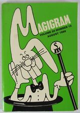 Magigram Magazine Volume 20 #12 Aug 1988 Siegfried & Roy Magic Tricks MZ11F picture