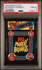 1982 Topps Nintendo Donkey Kong No Monkey Business Super Mario Card PSA 8 picture