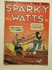 Sparky Watts #4 Golden Age World's Strongest Funny Man picture
