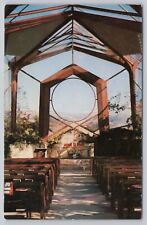 Portuguese Bend California, Wayfarers Chapel Glass Church, Vintage Postcard picture