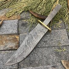 SHARD®™Custom Hand Forged Damascus Steel Hunting Bowie Blank Blade Knife Making picture