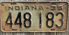 1935 INDIANA LICENSE PLATE #448183 picture