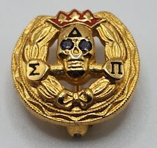 Antique Gold Fill Delta Sigma Pi Professional Business Fraternity Badge Pin picture