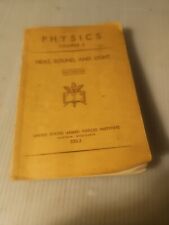 Vintage 1943 Physics Course 2, Heat, Sound & Light U. S. Armed Forces Institute  picture