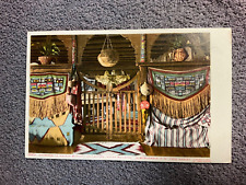 Entrance Navajo Blanket Collection Indian Bldg Albuquerque Postcard Fred Harvey picture