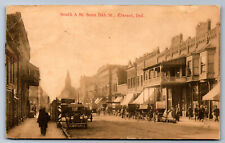 Postcard Indiana IN c.1900's RPPC South A Street View from 16th Elwood Y9 picture