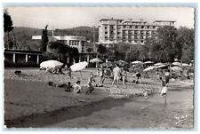 c1950's La Garonnette (Var) Beach Of The Residence France RPPC Photo Postcard picture