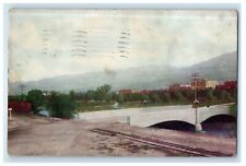 1912 Riverside Park Showing New Bridge Salida Colorado CO Antique Postcard picture