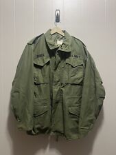 Vtg Seabees Alpha Industries Field Jacket 1970s Og 107 Military Stencil picture