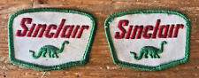 Sinclair Gas Patch Lot of 2 Vintage Oil Dinosaur Fuel Petrol Uniform Hat Patches picture