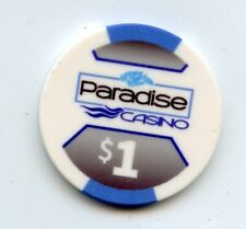 1.00 Chip from the Paradise Casino Yuma Arizona Ceramic picture