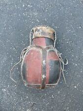 Antique African Jug Turkana Old Milk Container Wood Leather Hide Carved Jug picture