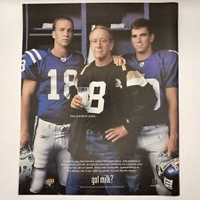 2004 Got Milk? PRINT AD Payton Eli Archie Manning Saints Colts Giants Poster NFL picture