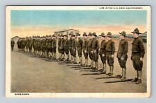 Life In The US Army Cantonment, Guns Down, Military Vintage Postcard picture