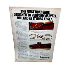 1981 Timberland Boat Shoes Ad Original Vintage picture
