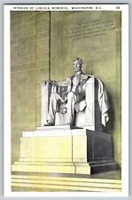 Washington, DC - Interior of Lincoln Memorial - Vintage Postcard - Unposted picture