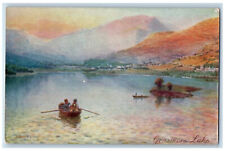 c1910 Grasmere Lake Picturesque English Lakes Cumbria Oilette Tuck Art Postcard picture