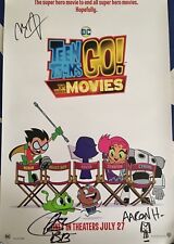 Teen Titans Go To Movies signed 2018 Wondercon poster Greg Cipes Horvath Jelenic picture